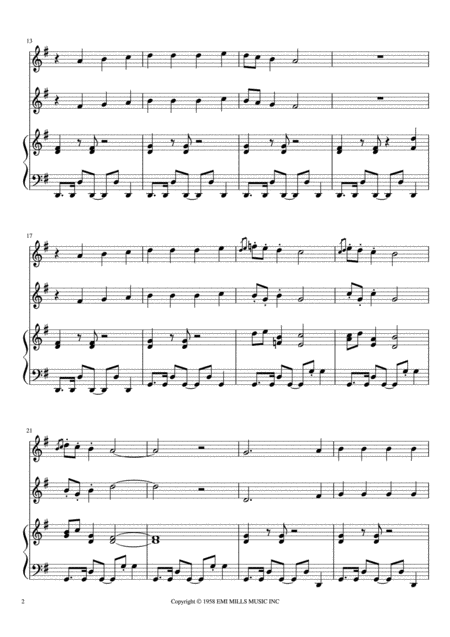 Little Drummer Boy Flute Duet With Piano Accompaniment Page 2