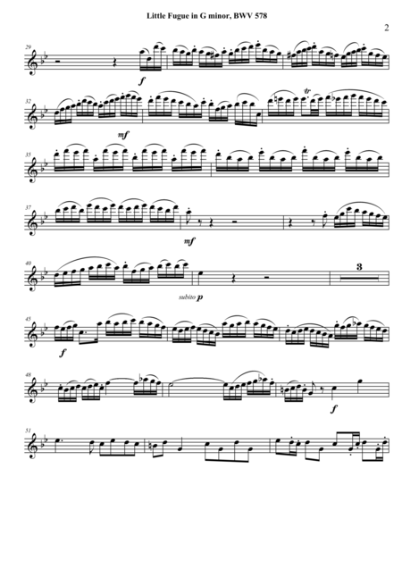 Little Fugue In G Minor Page 2