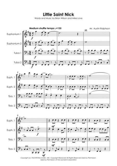 Little Saint Nick Tuba Quartet Eett Page 2