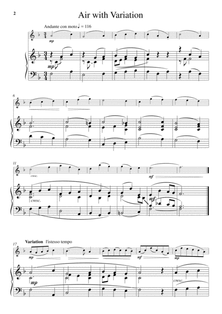 Little Suite For Flute And Piano Page 2