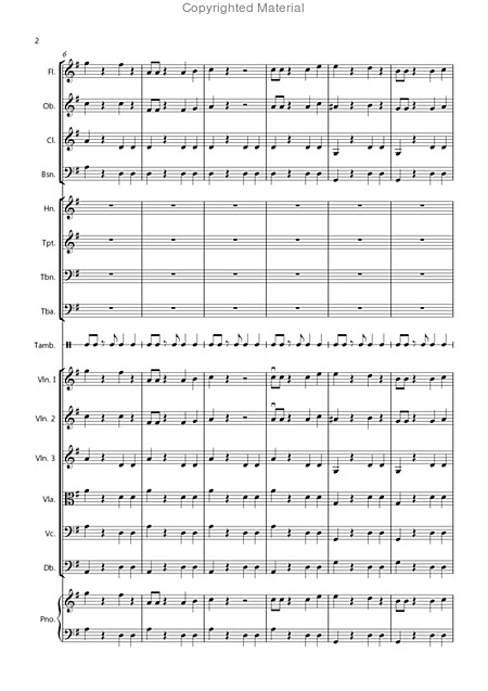 Little Tango For Beginning School Orchestra Page 2