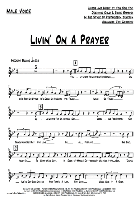 Livin On A Prayer Swing Version Page 2