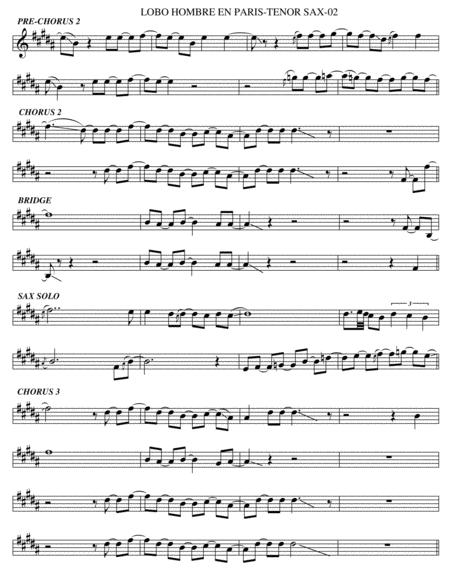 Lobo Hombre En Paris Tenor Sax Page 2