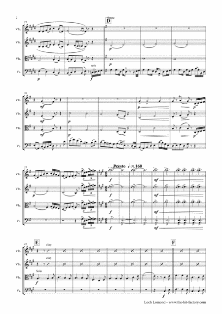 Loch Lomond Celtic Traditional String Quartet Page 2