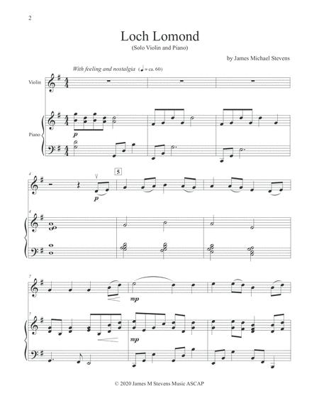 Loch Lomond Violin Piano Page 2