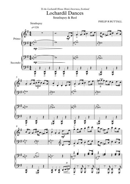 Lochardil Dances Piano Duet Four Hands Page 2