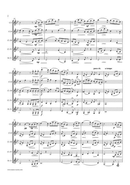 Londonderry Air Clarinet Quintet Low Page 2