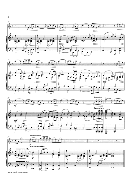 Londonderry Air Flute And Piano Lower Page 2