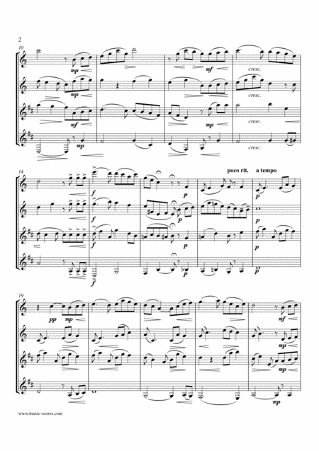 Londonderry Air Flute Oboe 2 Bass Clarinets Page 2