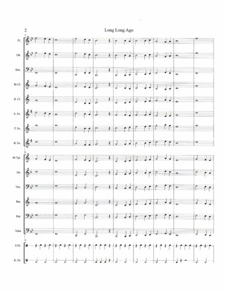 Long Long Ago Score Page 2