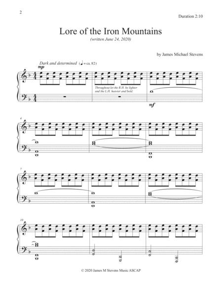 Lore Of The Iron Mountains Dark Minimalist Piano Page 2