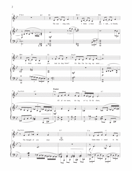 Losing My Mind Piano Vocal Bb Page 2