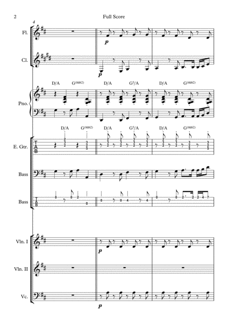 Love Is An Open Door Score Parts Page 2