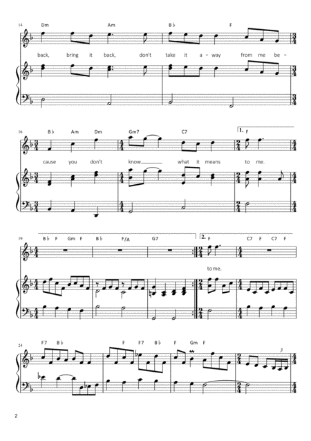 Love Of My Life Easy Piano Page 2