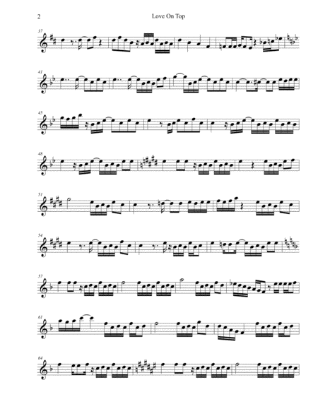 Love On Top Clarinet Page 2