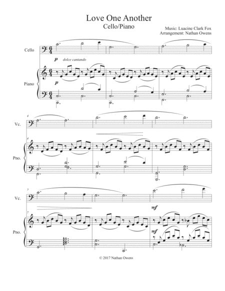 Love One Another Cello Piano Page 2