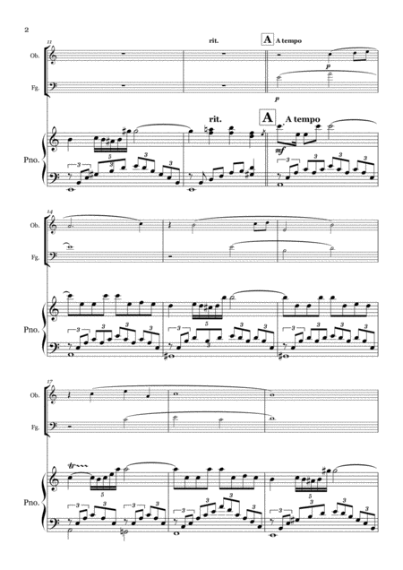 Love Story Oboe Bassoon And Piano Page 2