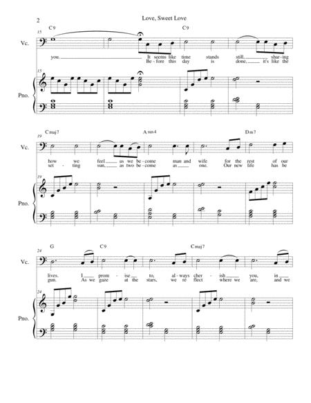 Love Sweet Love Wedding Cello And Piano Page 2