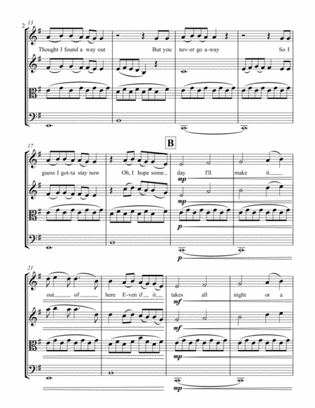 Lovely Billie Eilish Feat Khalid For String Quartet Page 2