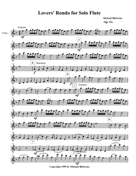Lovers Rondo For Solo Flute Page 2
