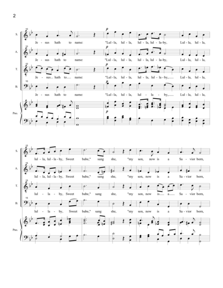 Lute Book Lullaby Satb Page 2