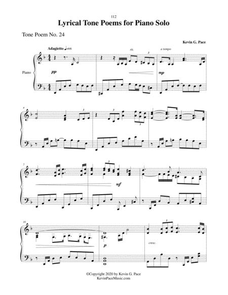 Lyrical Tone Poem No 24 In D Minor Piano Solo Page 2