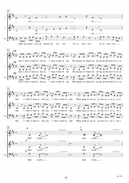 Mad World Sabar A Cappella Page 2