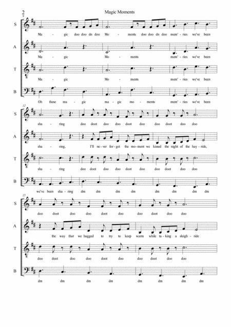 Magic Moments Satb A Cappella Page 2