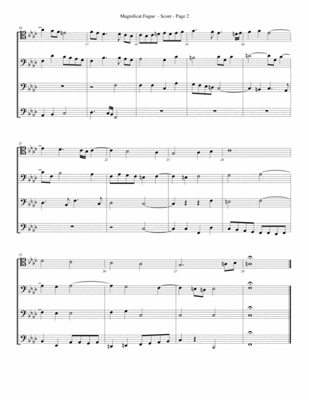 Magnificat Fugue No 11 For Trombone Or Low Brass Quartet Page 2