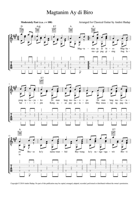 Magtanim Ay Di Biro Fingerstyle Guitar With Tab Page 2