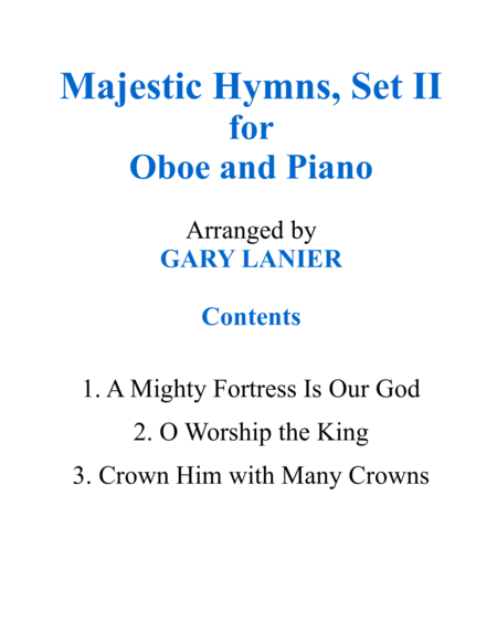 Majestic Hymns Set Ii Duets For Oboe Piano Page 2