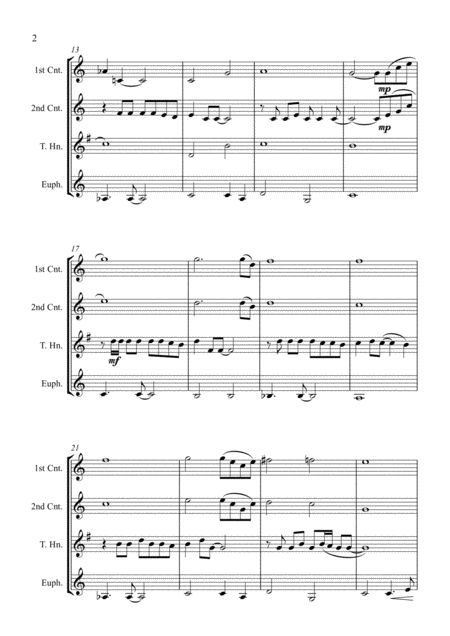 Make You Feel My Love Brass Quartet Page 2