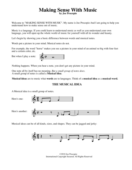 Making Sense With Music Page 2