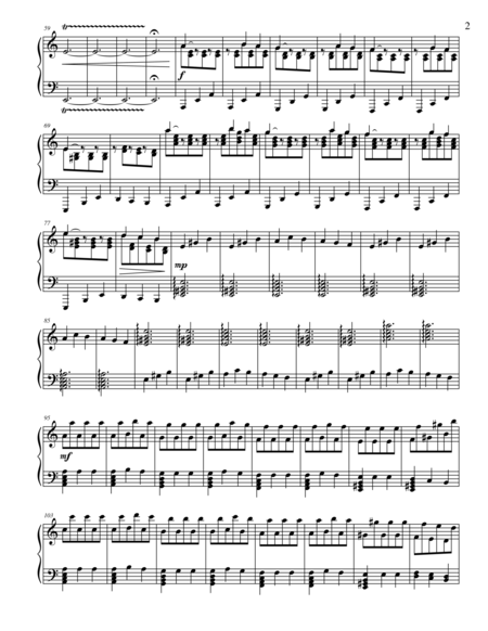 Malaguena Variations For Piano Solo Page 2