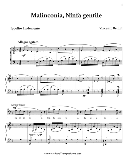 Malinconia Ninfa Gentile D Minor Bass Clef Page 2