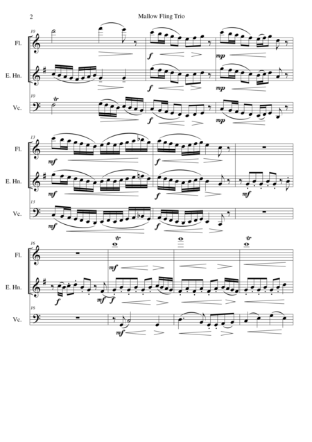 Mallow Fling Trio For Flute English Horn And Cello Page 2