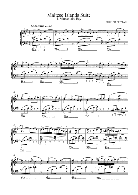 Maltese Islands Suite Piano Solo Page 2