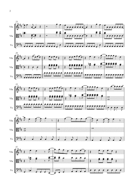 Mamma Mia By Abba Arranged For String Trio Violin Viola And Cello Page 2