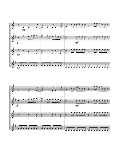 Mamma Mia By Abba For Saxophone Quartet Page 2