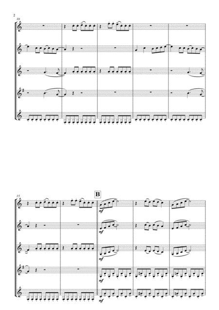 Mamma Mia For Clarinet Quintet Page 2