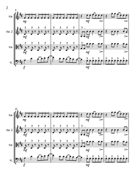 Mamma Mia String Trio Optional Vln2 Or Vla Page 2