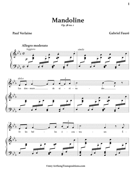 Mandoline Op 58 No 1 E Flat Major Page 2