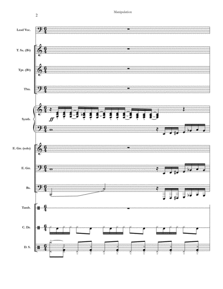 Manipulation Chicago Full Score Set Of Parts Page 2