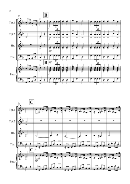 March Fantasia From The Nutcraker For Brass Quartet Page 2