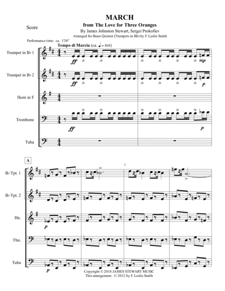 March From The Love For Three Oranges Quintet With Bb Trumpets Page 2