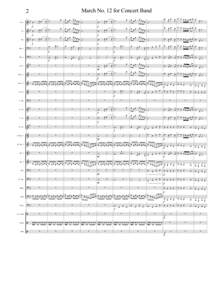 March No 12 For Concert Band Page 2