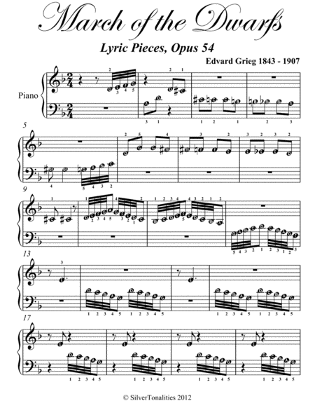 March Of The Dwarfs Beginner Piano Sheet Music Page 2