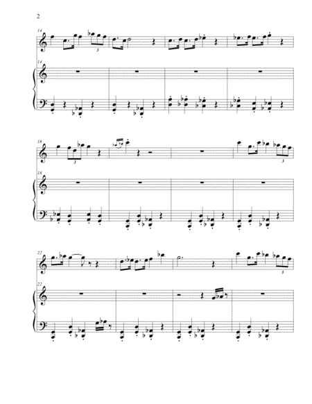 March Of The Frogs For Flute And Piano Page 2