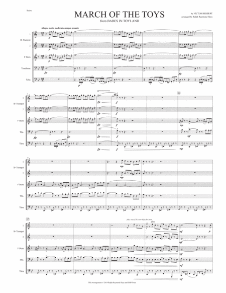 March Of The Toys For Brass Quintet Page 2