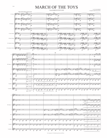 March Of The Toys For Clarinet Choir Page 2